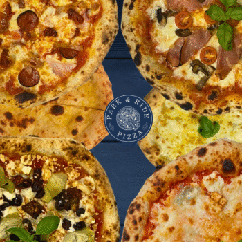 4 large pizzas, 2 side dishes and 4 drinks £49.90